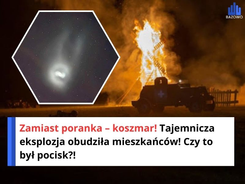 Zamiast poranka – koszmar! Tajemnicza eksplozja obudziła mieszkańców! Czy to był pocisk?!
